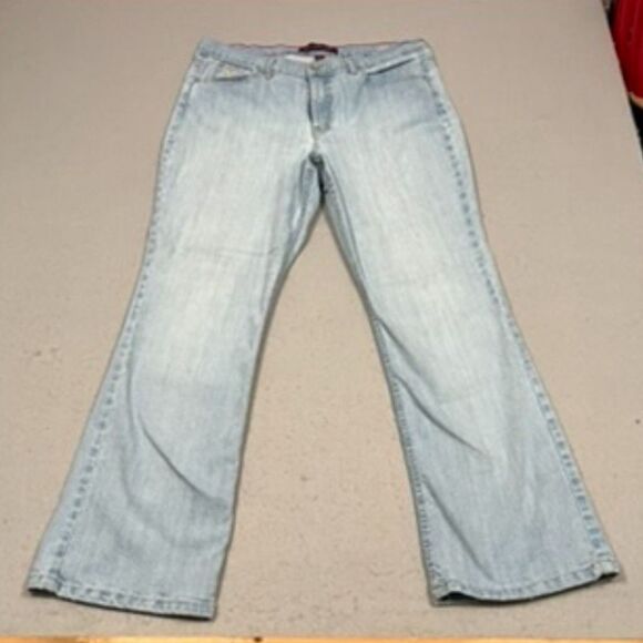 Gloria Vanderbilt Wide Leg Light Color Jeans Size 16 - Picture 1 of 5